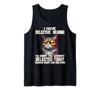 Tengo una audición selectiva No fuiste seleccionado Gato divertido Camiseta sin Mangas