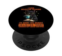 Tengo una audición selectiva No fuiste seleccionado Gato divertido PopSockets PopGrip Adhesivo