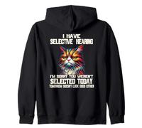 Tengo una audición selectiva No fuiste seleccionado Gato divertido Sudadera con Capucha