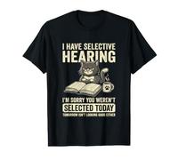 Tengo una audición selectiva No fuiste seleccionado Hoy Gato Camiseta gráfica económica