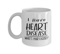 Tengo Una Enfermedad Cardíaca Y Soy Receptor De Un Trasplante Tazas De Cerámica Duradero Tazas De Desayuno Único Taza De Café Para Cappuccino Escuela Espresso 330Ml