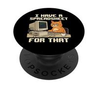Tengo una Hoja de cálculo para Ese Propietario de Gato Contable PopSockets PopGrip Adhesivo