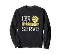 Tengo una Licencia para Servir a los fanáticos del Voleibol de la Temporada de Voleibol Sudadera