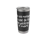 Tengo una montaña de cosas que hacer, pero prefiero el mar Vaso térmico de acero inoxidable de doble pared