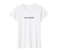 Tengo una Novia Tomada Linda relación Amor Pareja Camiseta gráfica económica, Mujer, Blanco, XL
