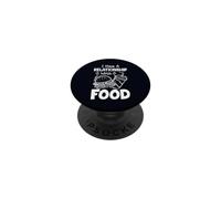 Tengo una relación con la Comida Humor Divertido Amantes de la Comida rápida PopSockets PopGrip Adhesivo