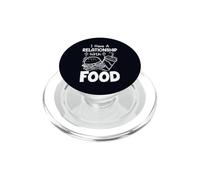 Tengo una relación con la Comida Humor Divertido Amantes de la Comida rápida PopSockets PopGrip para MagSafe