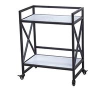 Tengtengshangpu Carrito de Bar con Ruedas: Servicio Móvil con Ruedas para Cocina, Bar O Bufé. Elegante Y Funcional, Ideal para el Entretenimiento Y el Almacenamiento.