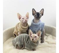 TENGTUD Ropa de Gato sin Pelo, Sphynx/Devon Otoño e Invierno Ropa de Abrigo de Franela