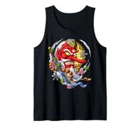 Tengu Dios Japonés Demonio Samurai Guerrero Ninja Folklore Camiseta sin Mangas
