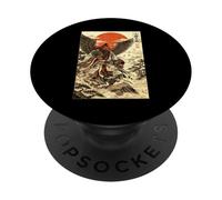 Tengu Yokai Mitología Japonesa Antigua Ukiyo-e PopSockets PopGrip Adhesivo