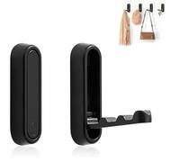 TENGWA 2 Piezas Ganchos Plegables Pared 90 Grados Gancho de Pared Plegable | Ganchos Colgador de Aleación de Zinc con Tornillos de Montaje para Colgar Ropa Abrigos Bufandas Monederos