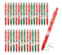 TENGWA 30 Piezas Papelería Navideña Boligrafo Regalo Dibujos Animados 0,5 mm Papá Noel Reno Muñeco de Nieve Aventura Ideal para Escuelas Oficinas Hogares