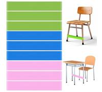 TENGWA Bandas Elásticas Sillas para Niños 0,4/0,6 mm 9 Piezas Bandas de Ejercicio Elástica Pierna Correcta Banda Sensoriales para TDAH Niños Autistas Postura Sentada Correcta