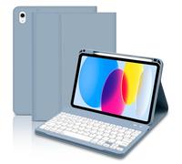 TENGWUDZ iPad 10.ª Generación Funda Teclado 10.9“ 2022, Inteligente Funda con Bluetooth Teclado para iPad 10 Generación 2022/11 Generación A16 2025 (10.9/11 Pulgada) - QWERTY Español Ñ