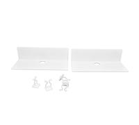 TengXiCLP 2 estantes de exhibición de Pared de acrílico, Estante Mini de Alta Resistencia sin Agujeros para Altavoces y Relojes, Estante Flotante Transparente Duradero con una Fuerte capacid