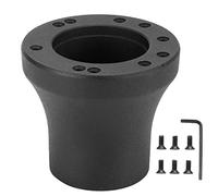 TengXiCLP Base adaptadora de Cubo de Volante de 5/6 Orificios, Conector de Volante para Modelos de Carrito de DS Club Car 1984 en adelante, Base de Volante de Aluminio con Llave y (B (Negro))