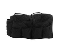 TengXiCLP Bolsa de almacenamiento para reposabrazos de sofá con 14 bolsillos, organizador colgante de gran capacidad para gafas de teléfono con control remoto, bolsa de bolsillo de (Negra)