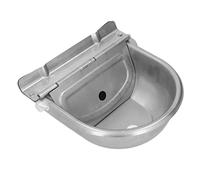 TengXiCLP Cuenco de bebedero para vacas de acero inoxidable, alimentador automático de agua para ganado con válvula de clapeta y bola flotante, bebedero de pared para bovinos y equinos,