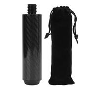 TengXiCLP Extensión de Taco de Billar de Fibra de Carbono de 4 Pulgadas, Extensor de Taco con Parachoques de Goma, diseño Ligero y Resistente para Mejorar el Control y el Equilibrio en los