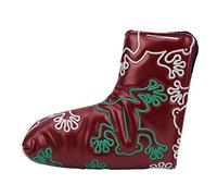 TengXiCLP Golf Putter Headcover Embroidery Putters PU Protective Head Cover Magnetic Closure (Burgundy)