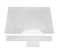 TengXiCLP Mesa Auxiliar de acrílico, mesita de Noche Moderna de 2 Niveles, Mesa Auxiliar Transparente con diseño Simple, Material acrílico Ligero y Resistente para Sala de Estar,