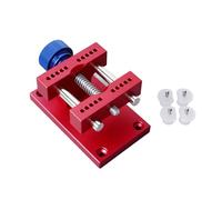 TengXiCLP Soporte de caja de reloj ajustable, herramienta profesional de reparación de relojes de aleación de aluminio, soporte de reparación de caja de reloj grande con 4 pines extraíbles, (Roja)
