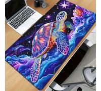 TengYuer Alfombrilla de Ratón Gaming XXL 1000x500x2mm, Tortuga Océano Azul | Alfombrilla Escritorio Grande Antideslizante, Superficie de Alta Precisión y Velocidad para Teclado, PC y Laptop