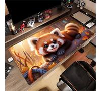 TengYuer Alfombrilla de Ratón Gaming XXL 800x300x3mm, Lindo Panda Pequeño | Alfombrilla Escritorio Grande Antideslizante, Superficie de Alta Precisión y Velocidad para Teclado, PC y Laptop