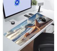 TengYuer Alfombrilla de Ratón para Juegos 1500x800x3 mm Alfombrilla Ratón Grande Alfombrilla Escritorio Extendida con Base de Goma Antideslizante para Gamers PC y Portátil (Estrella Mar)