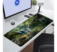 TengYuer Alfombrilla de Ratón para Juegos 600x300x2 mm Alfombrilla Ratón Grande Alfombrilla Escritorio Extendida con Base de Goma Antideslizante para Gamers PC y Portátil (Paisaje Cascada)