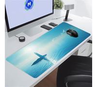 TengYuer Alfombrilla de Ratón para Juegos 600x300x2 mm Alfombrilla Ratón Grande Alfombrilla Escritorio Extendida con Base de Goma Antideslizante para Gamers PC y Portátil (Faro Océano)