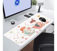 TengYuer Alfombrilla de Ratón para Juegos 600x300x3 mm Alfombrilla Ratón Grande Alfombrilla Escritorio Extendida con Base de Goma Antideslizante para Gamers PC y Portátil (Linda Caricatura)