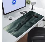 TengYuer Alfombrilla de Ratón para Juegos 800x400x2 mm Alfombrilla Ratón Grande Alfombrilla Escritorio Extendida con Base de Goma Antideslizante para Gamers PC y Portátil (Tren Fantasía)