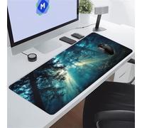 TengYuer Alfombrilla de Ratón para Juegos 800x400x3 mm Alfombrilla Ratón Grande Alfombrilla Escritorio Extendida con Base de Goma Antideslizante para Gamers PC y Portátil (Sol Jungla)