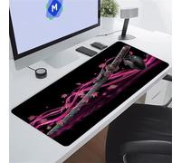 TengYuer Alfombrilla de Ratón para Juegos 900x300x3 mm Alfombrilla Ratón Grande Alfombrilla Escritorio Extendida con Base de Goma Antideslizante para Gamers PC y Portátil (Hoja Arce Samurái)
