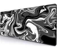 TengYuer Alfombrilla de Ratón XXL 1000x500x2mm Gran Alfombrilla para Ratón Negro Blanco Gris Grande para Escritorio Superficie Especial Mejora la Velocidad de Precisión
