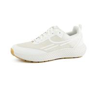 tenhaag Zapatillas y mocasín para mujer, color dorado y textil, Blanco 009, 37.5 EU