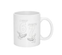 Tenía 6 Años, Ahora Tengo 7 Años. Cumpleaños: Seis, Siete, 67. Tazas De Cerámica Con Asa Tazas De Desayuno Único Taza De Café Para Oficina Té Bebidas Frías Y Calientes 330Ml
