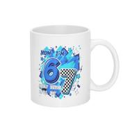 Tenía 6 Años, Ahora Tengo 7. Cumpleaños 67. Taza Único Tazas De Cerámica Divertido Tazas De Desayuno Para Espresso Té Bebidas Frías Y Calientes 330Ml