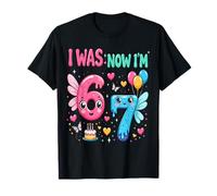 Tenía 6 años Ahora Tengo 7 Unicornio Séptima Fiesta de Camiseta