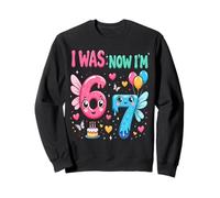 Tenía 6 años Ahora Tengo 7 Unicornio Séptima Fiesta de Sudadera