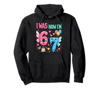 Tenía 6 años Ahora Tengo 7 Unicornio Séptima Fiesta de Sudadera con Capucha
