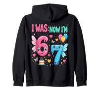 Tenía 6 años Ahora Tengo 7 Unicornio Séptima Fiesta de Sudadera con Capucha