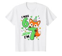 Tenía 6 Años, Ahora Tengo 7. Zorro Séptimo Cumpleaños. Camiseta