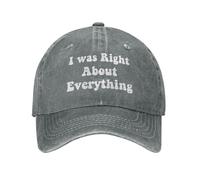 Tenía Razón En Todo Unisex Gorra Trucker Vintage Sombrero Casual Snapback Cap para Running Deporte Golf