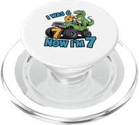 Tenía Seis años, Ahora Tengo Siete años, Dinosaurio 67 Meme, séptimo cumpleaños, niños PopSockets PopGrip para MagSafe