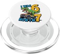Tenía Seis años, Ahora Tengo Siete años, Dinosaurio 67 Meme, séptimo cumpleaños, niños PopSockets PopGrip para MagSafe
