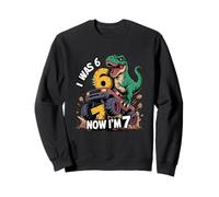 Tenía Seis años, Ahora Tengo Siete años, Dinosaurio 67 Meme, séptimo cumpleaños, niños Sudadera