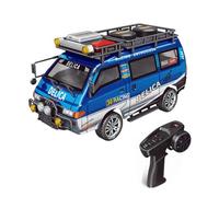 TENIREALX Coche Delica RC a escala 1:24, 2.4GHz RTR 2WD camión de control remoto cepillado a escala completa con faros LED y caja de cambios manual de 3 velocidades, regalo para adultos entusiastas